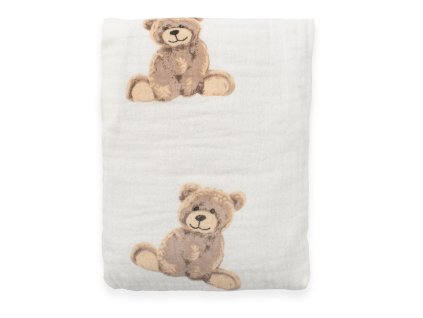 Mušelínový termofor s višňovými peckami New Baby STANDARD bear