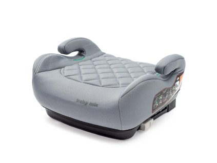 Autosedačka-podsedák BABY MIX HERO Plus ISOFIX I-SIZE grey