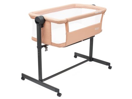 Přístavná postýlka Rose Baby Mix lososová