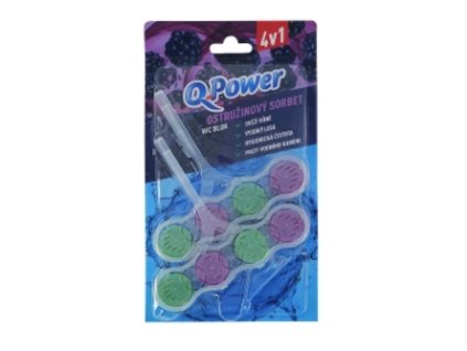 Q-Power Tuhý WC závěs Ostružinový sorbet 2ks