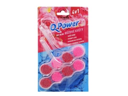 Q-Power Tuhý WC závěs Růžové květy 2ks