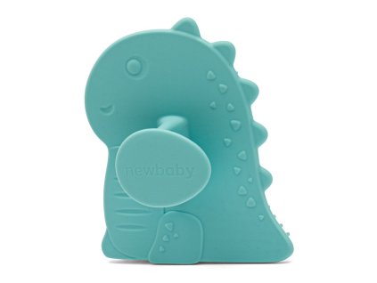 Dětský silikonový koupelový kartáč New Baby modrý