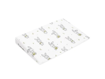 Mušelínový potah na kojenecký polštář-klín New Baby STANDARD 59x37cm bunny