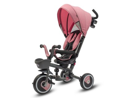 Dětská tříkolka Baby Mix 5v1 RELAX 365° růžová