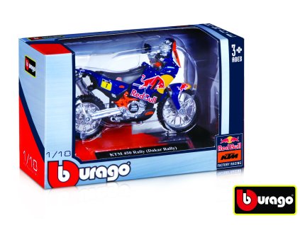 Bburago Red Bull Factory KTM Racing motorka 1:18, různé druhy