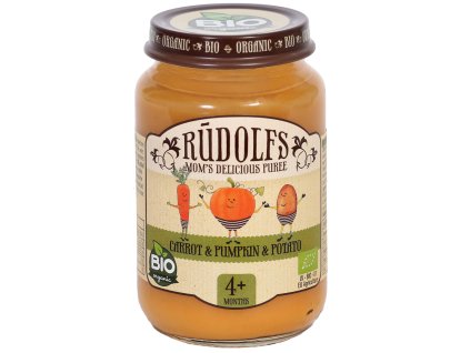 Rudolfs BIO Příkrm mrkev, dýně a brambory 190 g