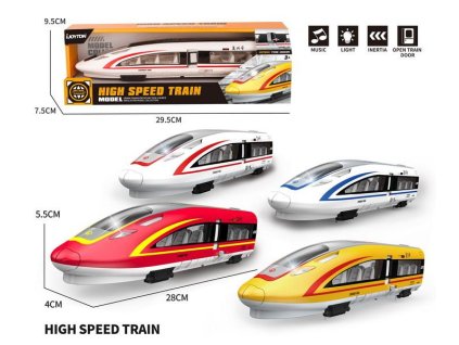 Vlak rychlostní s efekty na setrvačník 28 cm