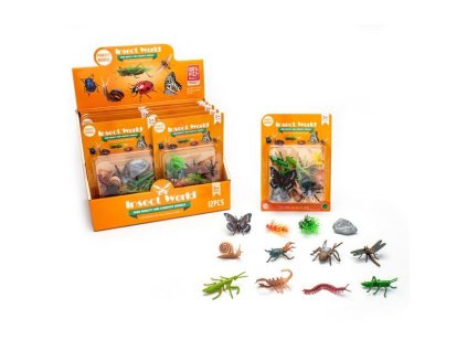 Zvířátka hmyz figurky set 12 ks 6,5 cm