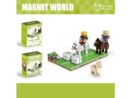 Stavebnice Magnet World jezdecké závody
