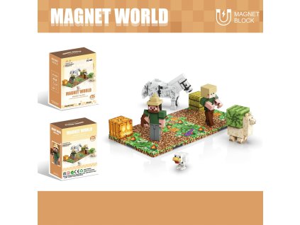 Stavebnice Magnet World Farmářský set
