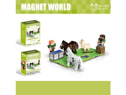 Stavebnice Magnet World Chovatel koní
