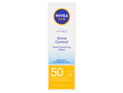 Nivea SUN Shine Control SPF 50 pleťový krém 50 ml