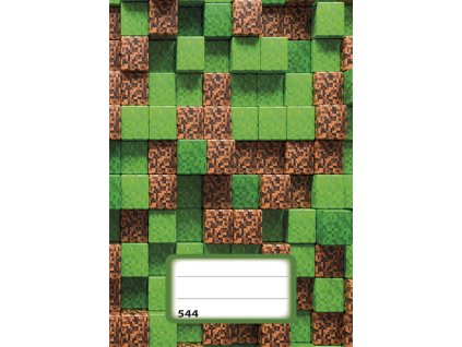 Sešit (544) A5 linkovaný, 40l, Pixel Cubes