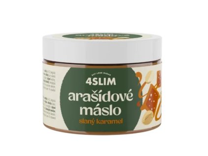 4Slim Arašídové máslo slaný karamel 500 g