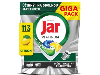 Jar Platinum Lemon kapsle do myčky 113 ks