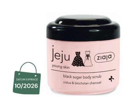jeju černý cukrový tělový peeling 200ml