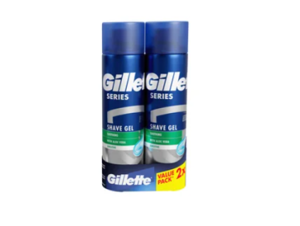 Gillette Series Sensitive gel na holení 2x200 ml
