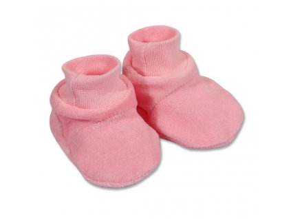 Dětské bačkůrky New Baby růžové - vel. 62 (3-6m)