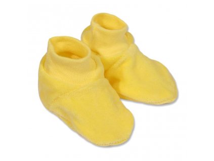 Dětské bačkůrky New Baby žluté - vel. 62 (3-6m)