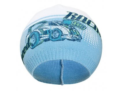 Podzimní dětská čepička New Baby Racing světle modrá - vel. 110 (4-5r)