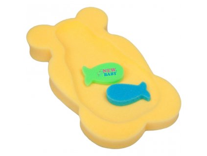 Pěnová podložka maxi New Baby BASIC medvěd žlutá
