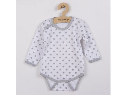 Kojenecké body New Baby Classic II šedé s hvězdičkami - vel. 86 (12-18m)