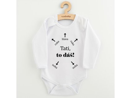 Body s potiskem New Baby Tati, to dáš! - vel. 50