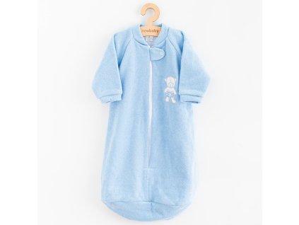 Kojenecký froté spací pytel New Baby medvídek modrý - vel. 80 (9-12m)
