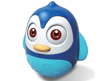 Kývací hračka Baby Mix tučňák modrý