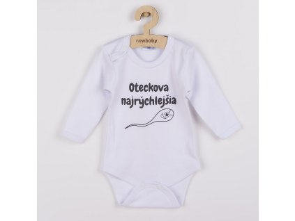 Body s potiskem New Baby Oteckova najrýchlejšia - vel. 68 (4-6m)