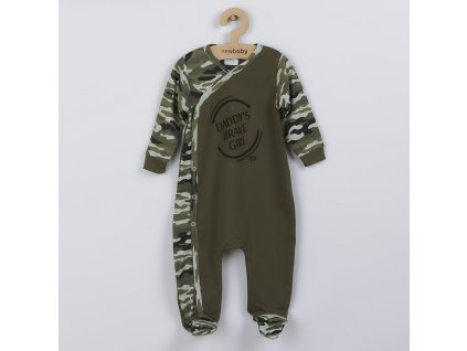 Kojenecký overal New Baby Army girl - vel. 86 (12-18m)