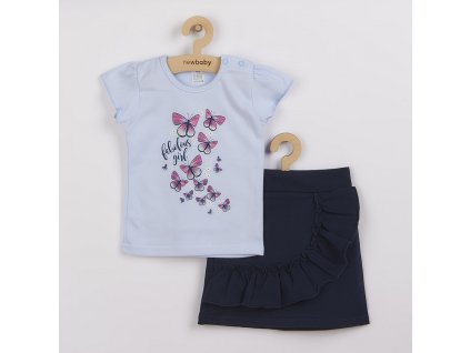 Kojenecké tričko se sukýnkou New Baby Butterflies modrá - vel. 92 (18-24m)