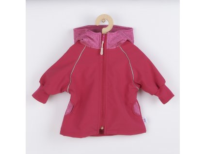Softshellová kojenecká bundička New Baby růžová - vel. 68 (4-6m)