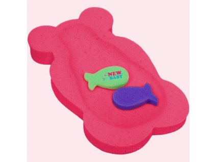 Pěnová podložka maxi New Baby BASIC medvěd červená