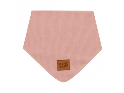 Kojenecký bavlněný šátek na krk New Baby Favorite růžový S - vel. S