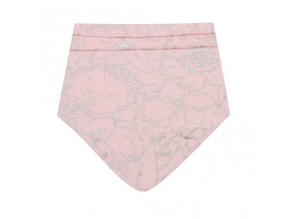 Kojenecký bavlněný šátek na krk New Baby NUNU růžový M - vel. M