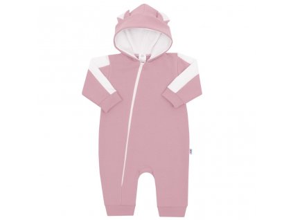 Kojenecký teplákový overal New Baby The Best růžový - vel. 92 (18-24m)