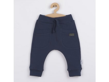 Kojenecké tepláčky Nicol Max dark - vel. 74 (6-9m)