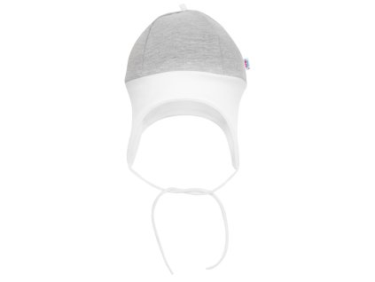 Kojenecká čepička New Baby The Best šedá - vel. 80 (9-12m)
