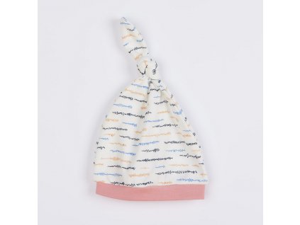 Kojenecká bavlněná čepička New Baby Summertime holka - vel. 62 (3-6m)