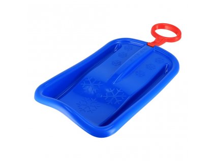Sáňkovací kluzák s pohyblivým madlem Baby Mix SNOW ARROW 74 cm modrý