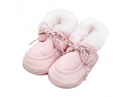 Kojenecké zimní capáčky New Baby růžové 3-6 m - vel. 3- 6 m