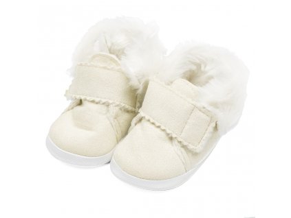 Kojenecké zimní semiškové capáčky New Baby 0-3 m béžové - vel. 116/122