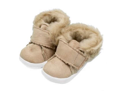 Kojenecké zimní semiškové capáčky New Baby 0-3 m světlo hnědé - vel. 116/122