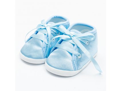 Kojenecké saténové capáčky New Baby modrá 12-18 m - vel. 6-18 m