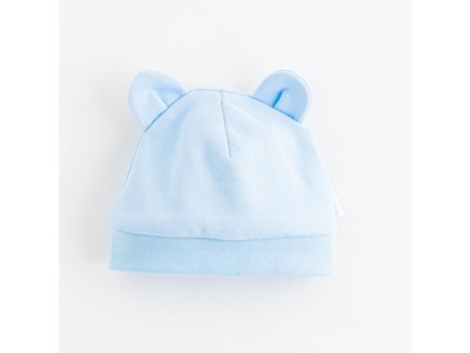 Kojenecká bavlněná čepička New Baby Kids modrá - vel. 74 (6-9m)