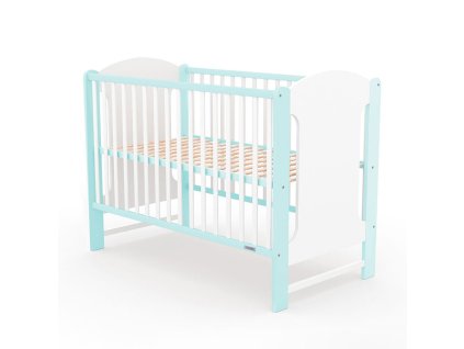Dětská postýlka New Baby ELSA bílo-mátová