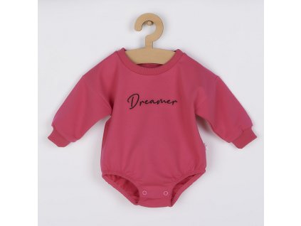 Kojenecké teplákové body baggy Koala Dreamer tmavě růžová - vel. 62 (3-6m)