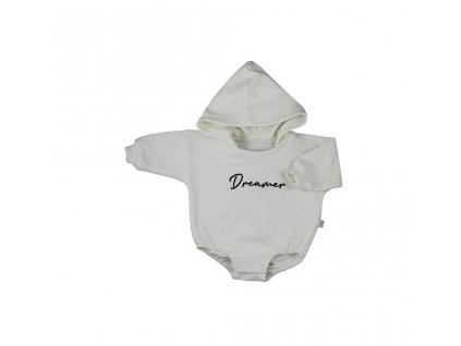 Kojenecké teplákové body baggy s kapucí Koala Dreamer béžová - vel. 74 (6-9m)