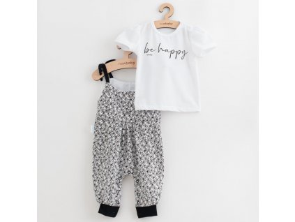 2-dílná letní dívčí souprava New Baby Be Happy - vel. 56 (0-3m)